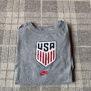 Nike Kids Gray USA Emblem Tee